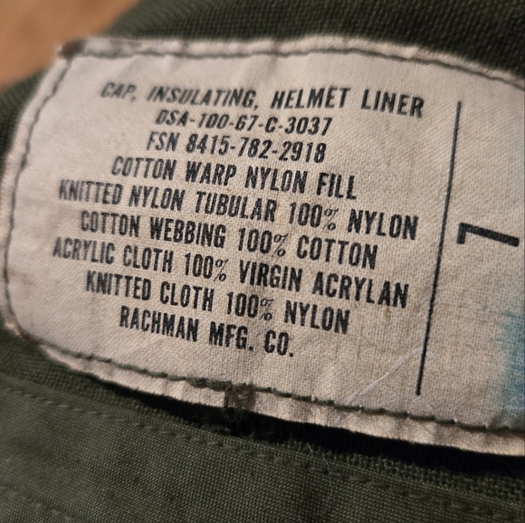 1960s Army Helmet Liner For Cold Weather - Picture 7 of 10